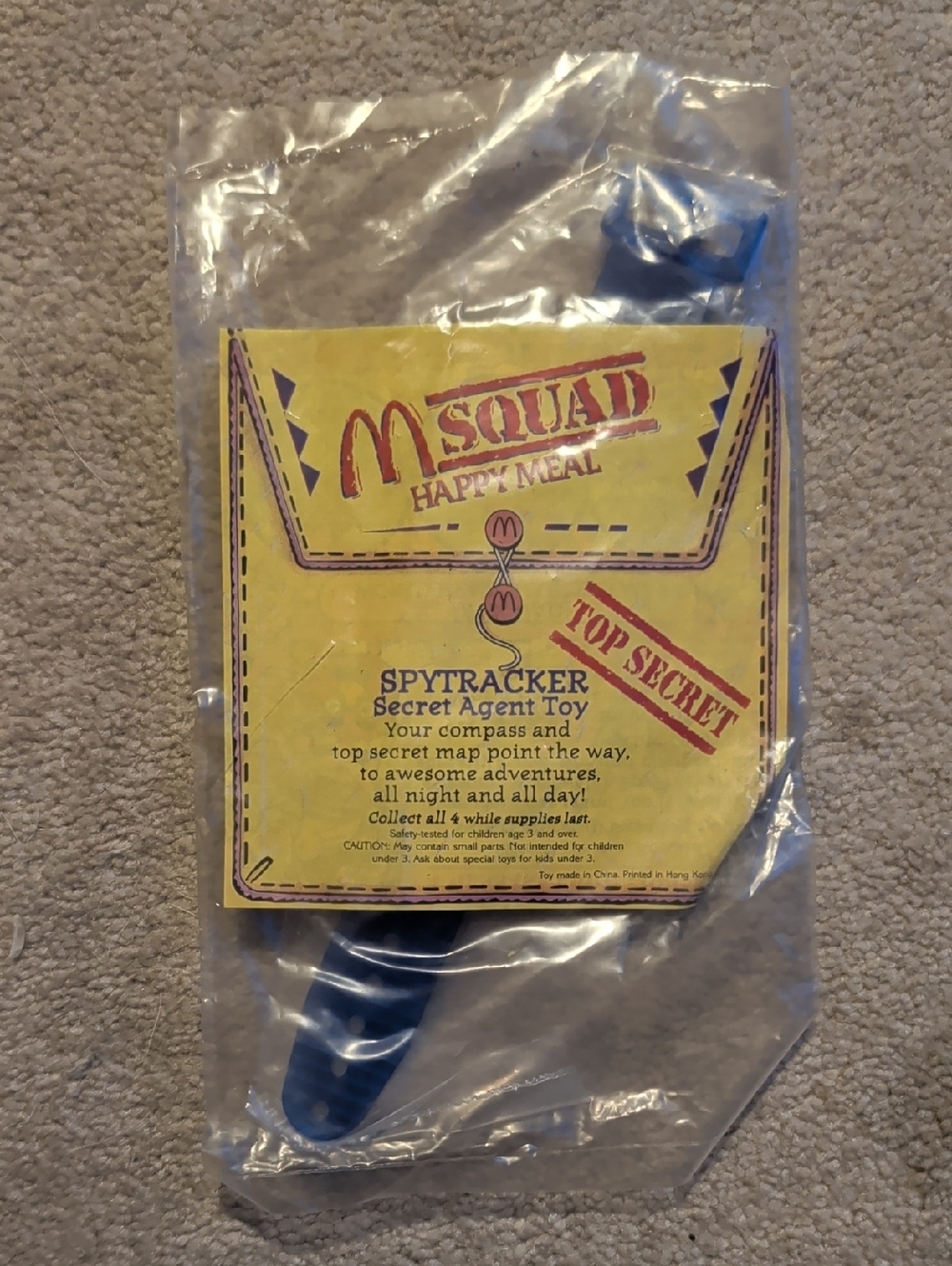 McDonald's M Squad Spytracker Happy Meal Toy - Yellow & Blue "Watch"